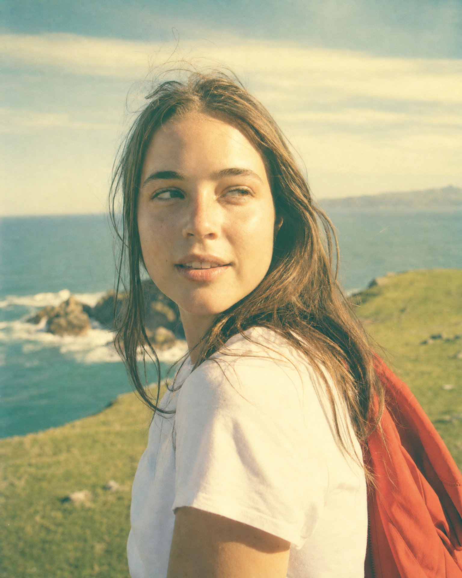 The same photograph printed as Polaroid SX-70