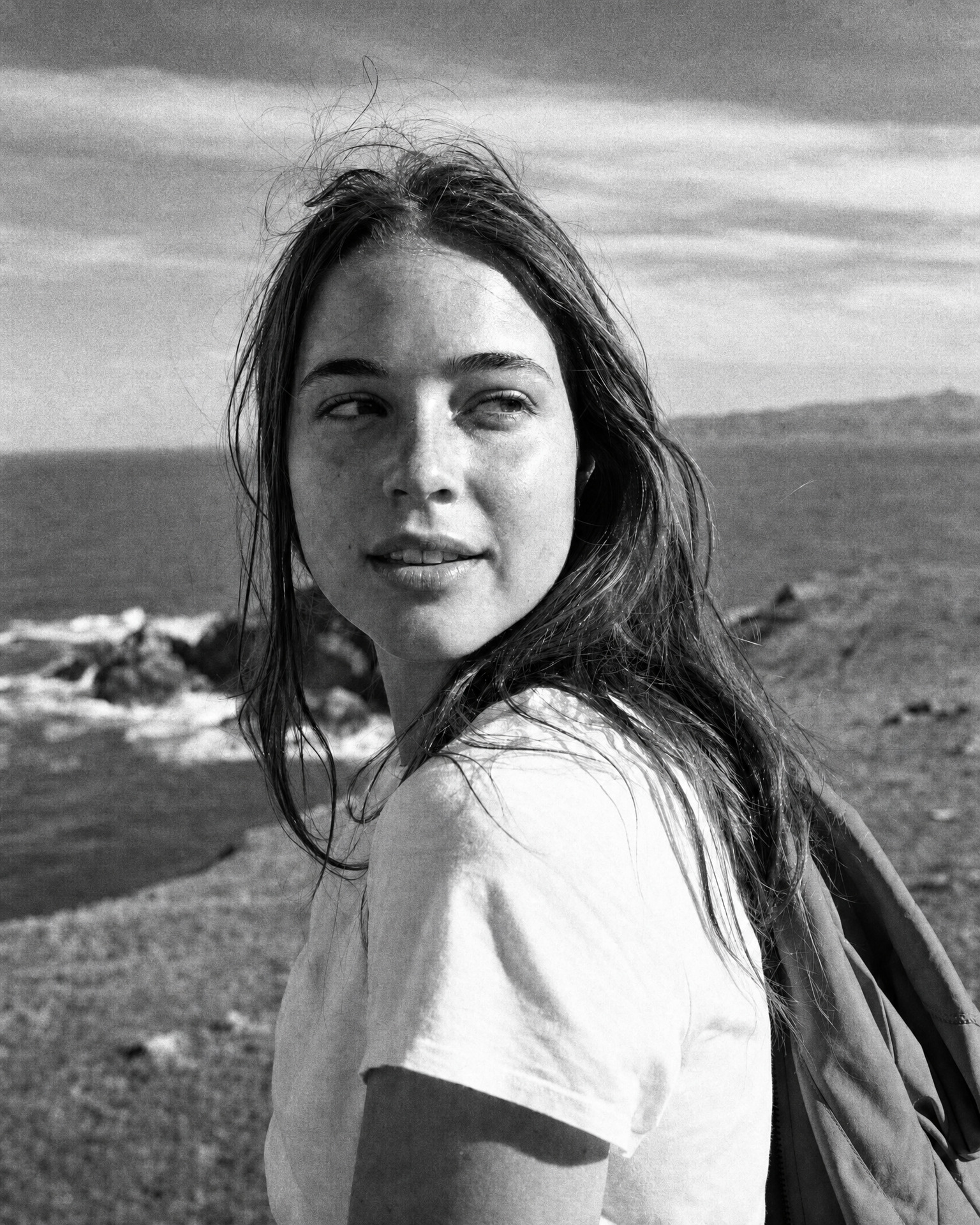 The same photograph printed as Tri-X 400
