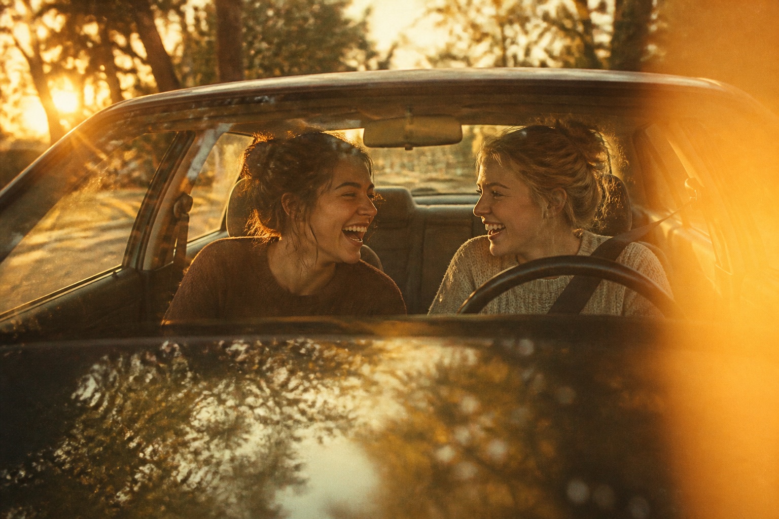 A warm film photograph with an amber date stamp in the corner