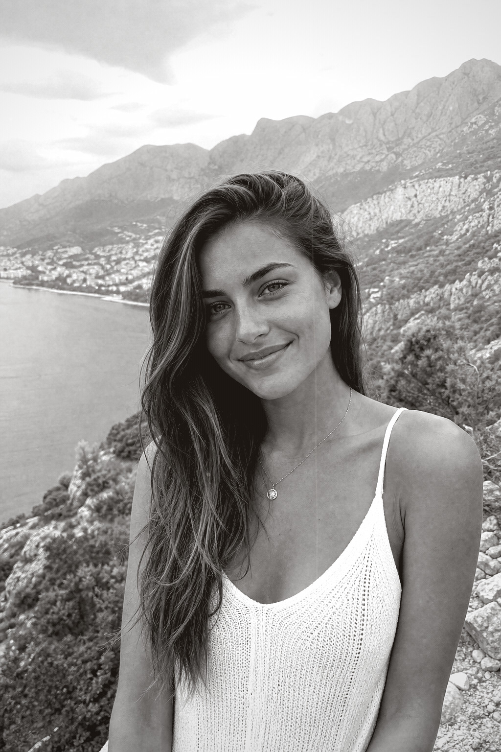 The same portrait printed on Tri-X 400